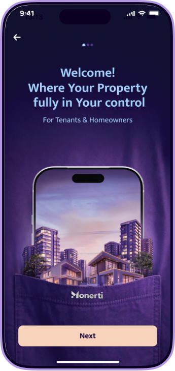 Monerti app on phone